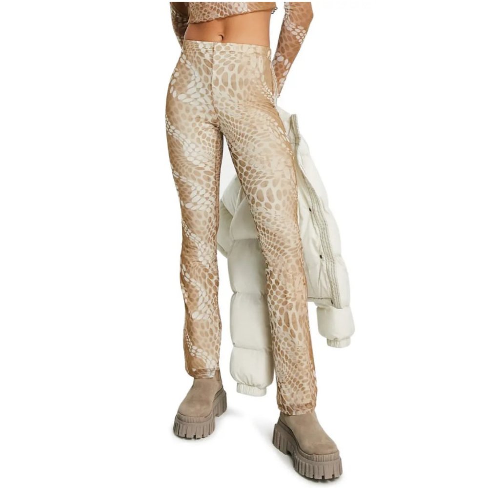 Topshop Flare Python Print Pants NWT - image 2